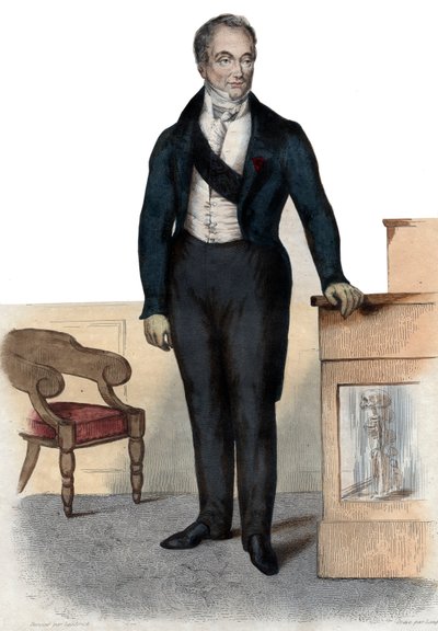 Portrett av baron Guillaume Dupuytren (1777-1835), fransk anatom og militærkirurg. av French School